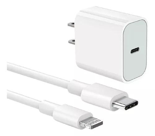 Cargador Usb C Carga Rápida De 20w Con 1 Cable Usb-c A C