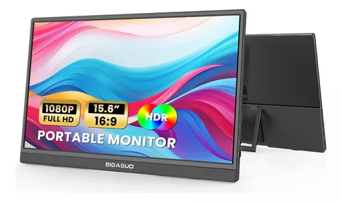 Monitor Portátil De 15.6 Pulgadas, 1080p Fhd 60 Hz Bigasuo