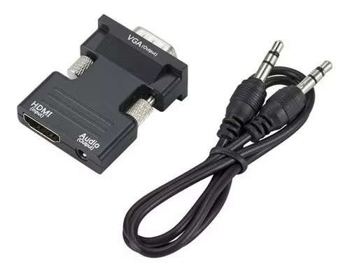 Convertidor Vga Macho Compatible Con Hdmi Hembra