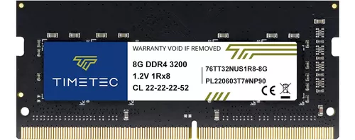 Memoria Ram Timetec 8gb 1x8 Ddr4 3200mhz Sodimm