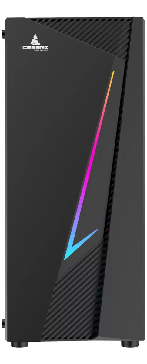 Chasis Gamer Iceberg Flux Elite Vidrio Templado 1fan Argb