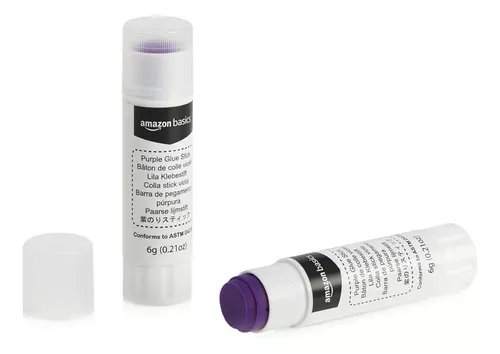 Pegamento En Barra X2 Unidades Lavable Purpura