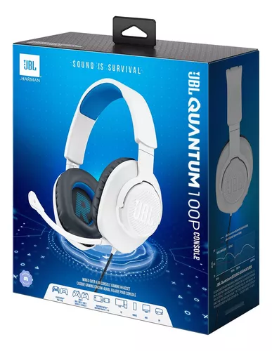 Auriculares Jbl Quantum 100p Con Cable Para Juegos Blanco