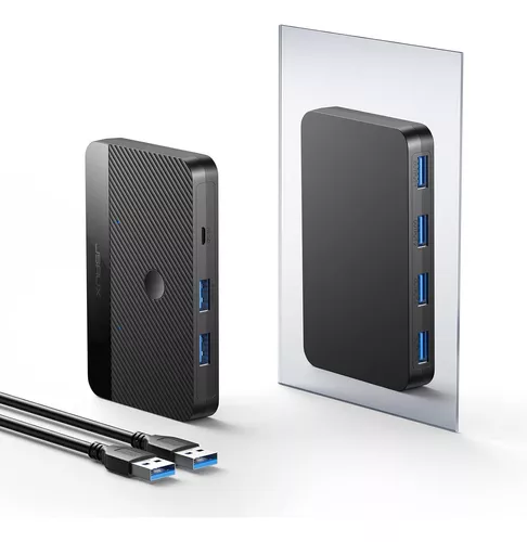Switch Selector De Perifericos Jsaux Usb 3.0, 4 Puertos