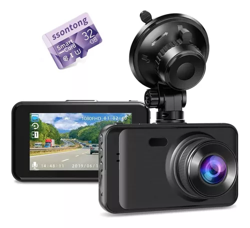 Cámara Para Automóvil Fhd 1080p Con Microsd 32gb Ssontong
