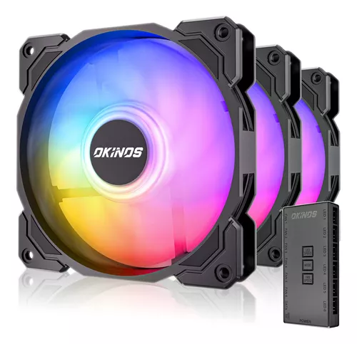 Ventiladores Rgb A12 Direccionables De 5 V Y 3 Pines Okinos