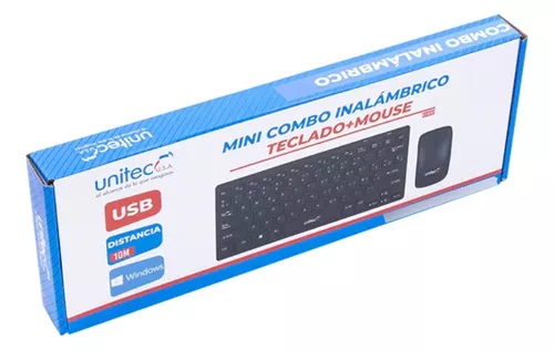Mini Combo Teclado Y Mouse Inalámbrico Unitec Kt832