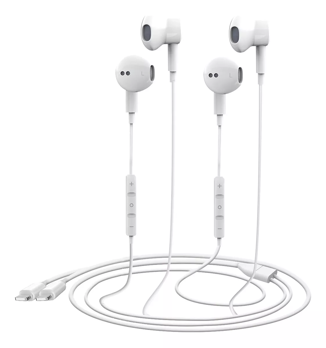 Paquete De 2 Auriculares Para iPhone