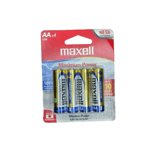 Pilas AA x4 Alcalina Maxell 