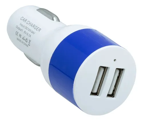 Cargador de Carro 3.1 Amp + Cable Lightning de Unitec
