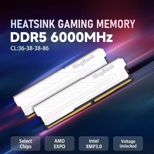 Memoria Ram Ddr5 32 Gb (2 X 16 Gb) 6000 Mhz Kingbank