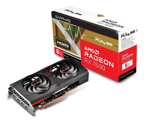 Tarjeta Gráfica Amd Radeon Sapphire Pulse Rx 7600 8gb Gddr6 - Open Box Exhibición