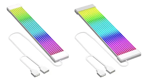 Barra De Luz Led Rgb Flexible De 8 Y 12 Tira 5v-3pin Blanca
