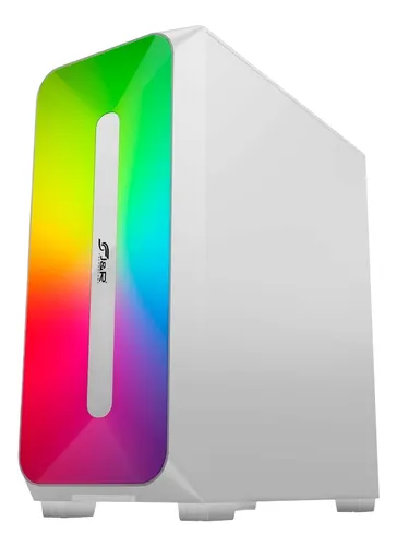Chasis Gamer J&r Jx118 Zero Pro Blanco Rgb 3 Ventiladores