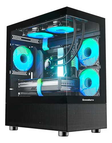 Chasis Gamer Sevenhero M-atx Con 3 Ventiladores Argb