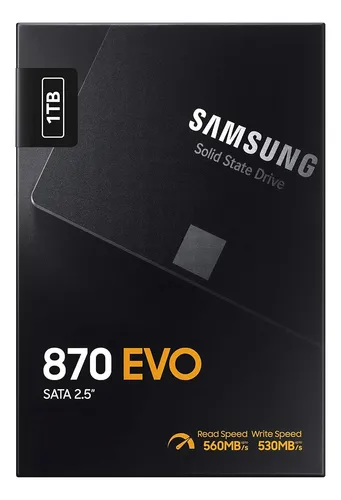 Disco Sólido Samsung De 1tb 870 Evo Hasta 560 Mb/s