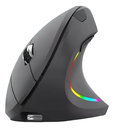 Mouse Ergonómico Inalambrico Recargable Jertech Jr322 Negro