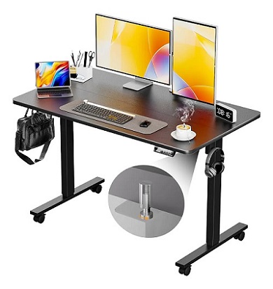 Escritorio Eléctrico De Pie Ajustable De 120x60 Xinyao Negro