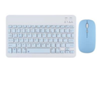 Combo teclado y mouse inalambrico azul 
