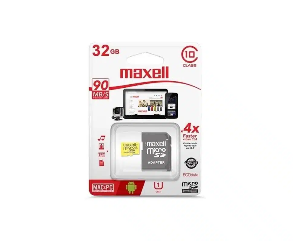 MAXELL MEMORIA MICRO SD 32GB CLASS 10