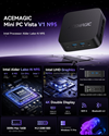 Mini Pc ACEMAGIC V1 N95 - 16gb Ddr4 Ssd 512gb 11 Pro