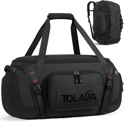 Mochila Deportiva Con Funda Independiente Tolaccea 3 En 1 Negro Unisex Adulto