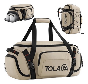 Mochila Deportiva Con Funda Independiente Tolaccea 3 En 1 Caqui Unisex Adulto