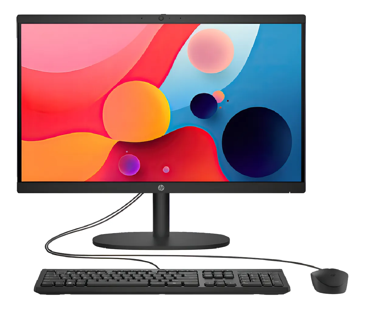 Computador Hp All In One 21.5 Intel N100 8gb Ram 256gb Ssd Negro 110v