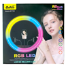 Aro De Luz Led Rgb 36 CM Con Tripode 