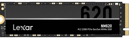 Disco Sólido Ssd Lexar Nm620 256gb M.2 Nvme 2280 Pcie Negro Negro