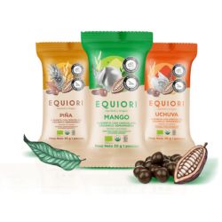 CHOCOLATINA SNACK EQUIORI MANI PIÑA BANANO NIBS X 30GR