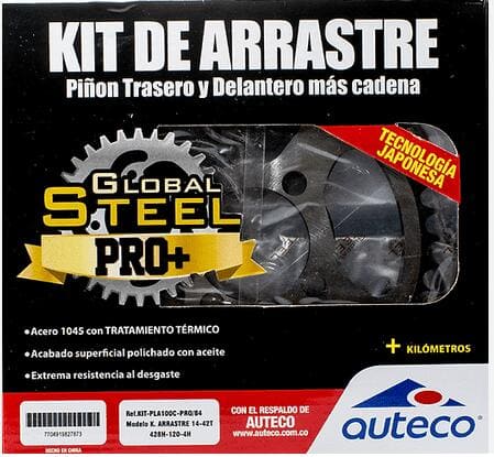 KIT ARRASTRE PLATINO 14-42T GLOBAL STEEL