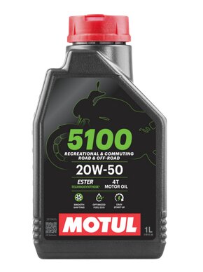 ACEITE MOTUL 5100 20W50 4T 1L TECNOSINTETICO