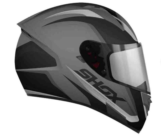 CASCO CERRADO GRIS SHOX
