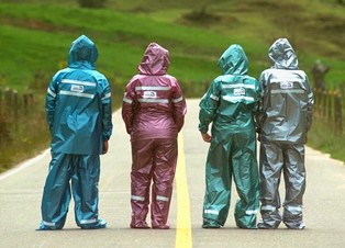 VESTIDO IMPERMEABLE GRUESO METALIZADO