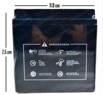 BATERIA 12N5L-BS JAPAN  LIBERO125/FZ16/PULSAR135