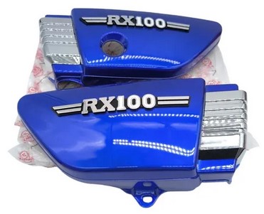 TAPA LATERAL RX 100 AZULES CON EMBLEMA