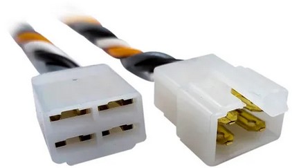 SOCKET PACHA 4 CABLES MACHO Y HEMBRA