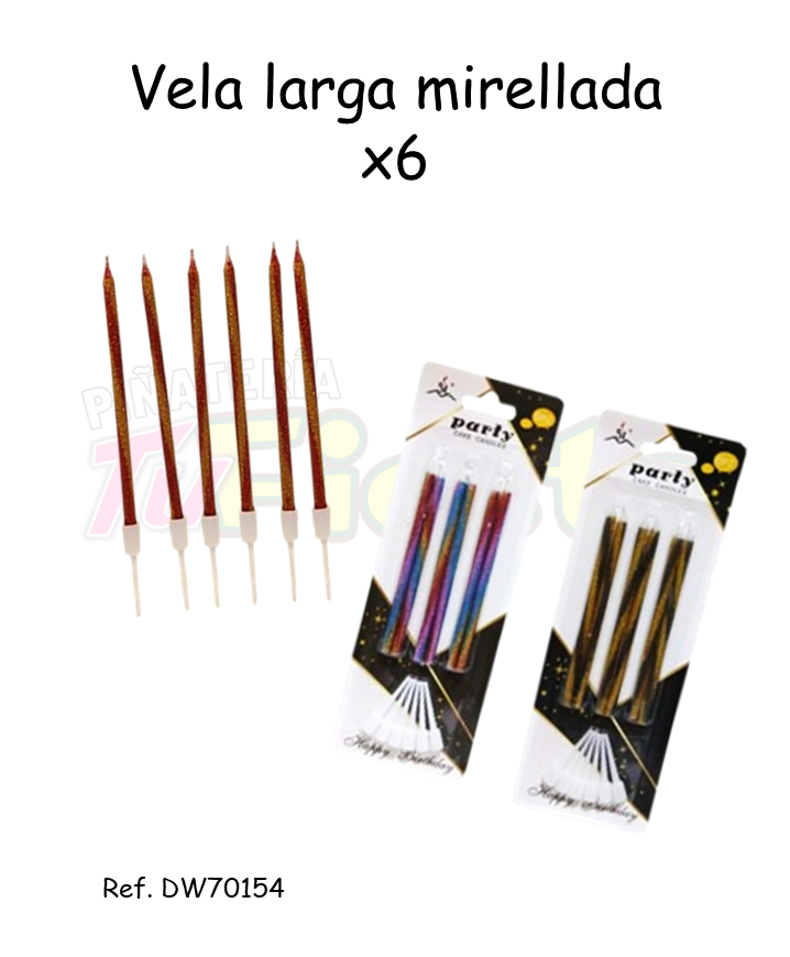 VELA LARGA MIRELLADA X6 DW70154
