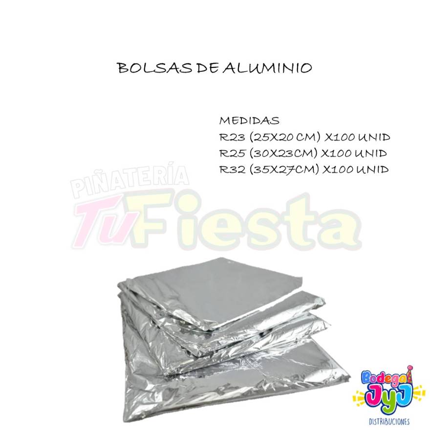 BOLSAS DE ALUMINIO METALIZADAS