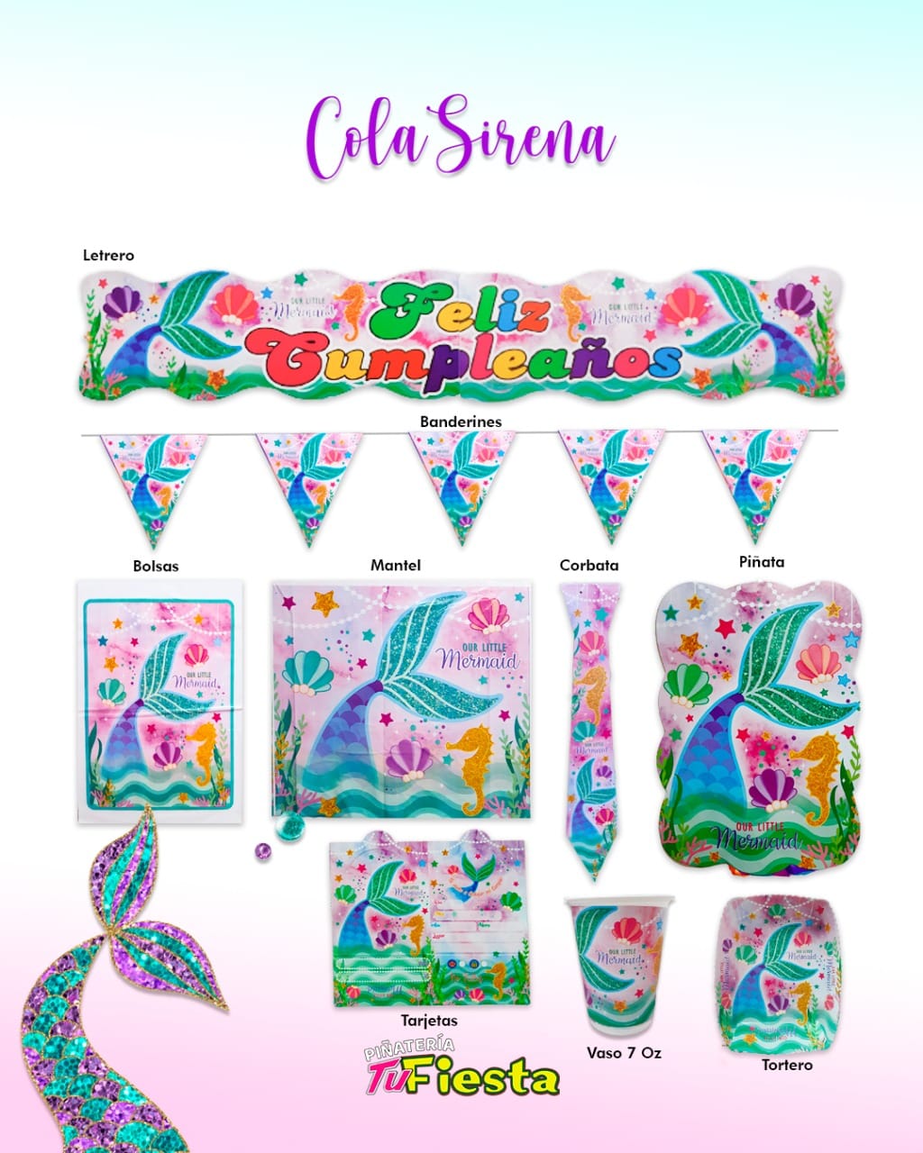 TEMATICA COLA DE SIRENA