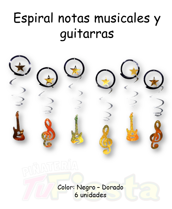 ESPIRAL NOTAS MUSICALES X6 THE ONE