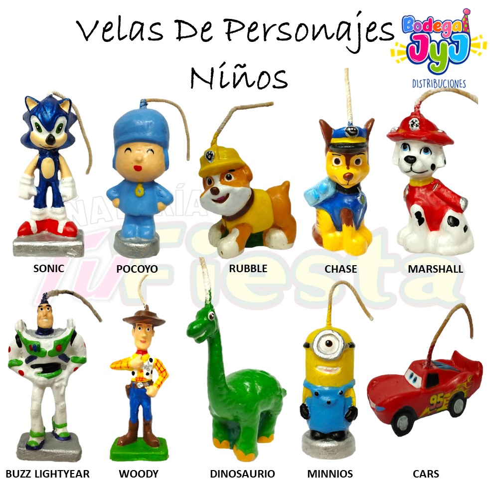 VELA PERSONAJES NIÑOS