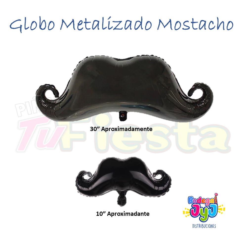 GLOBO METALIZADO MOSTACHO