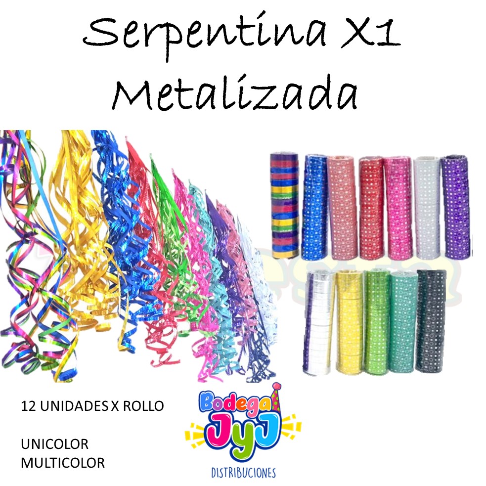 SERPENTINA METALIZADA INDIVIDUAL