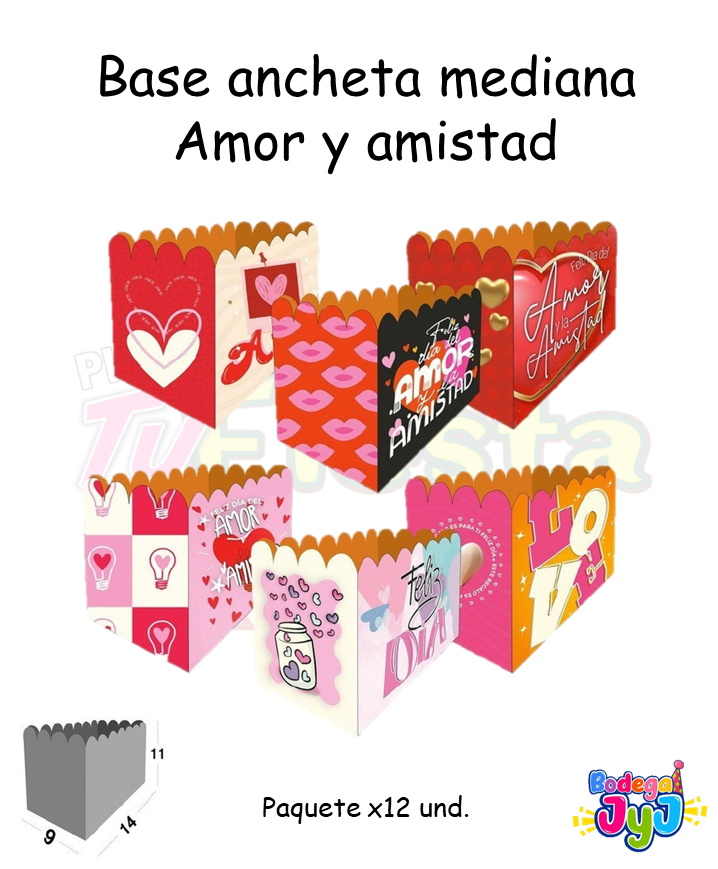 CAJA ANCHETA MEDIANA MF - AMOR