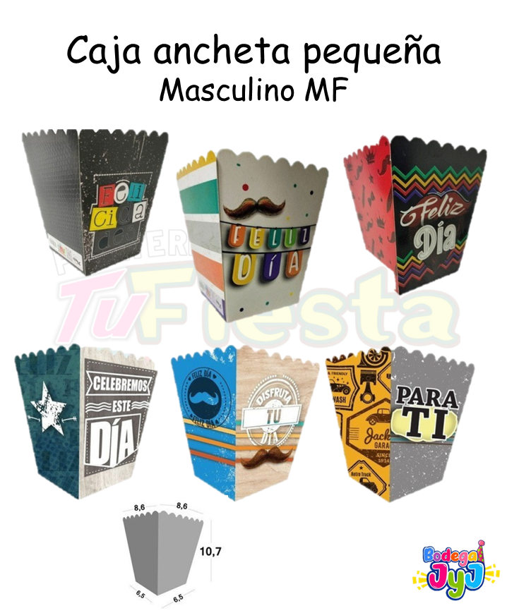 CAJA ANCHETA PEQUEÑA MF - MASCULINO