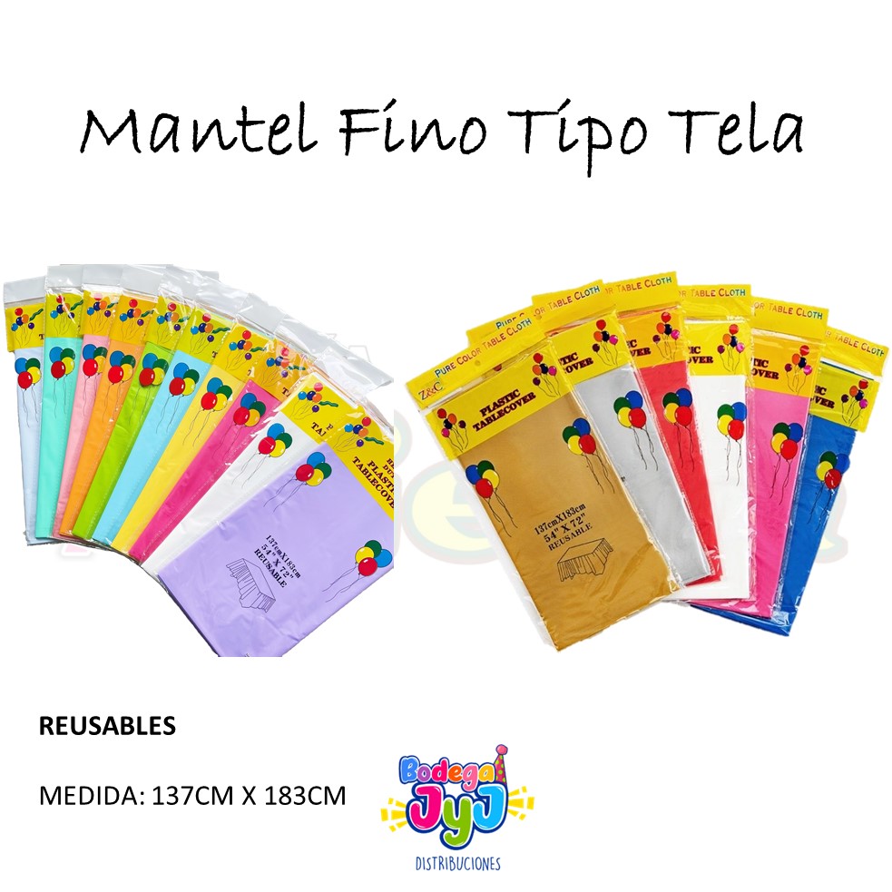 MANTEL UNICOLOR FINO TIPO TELA