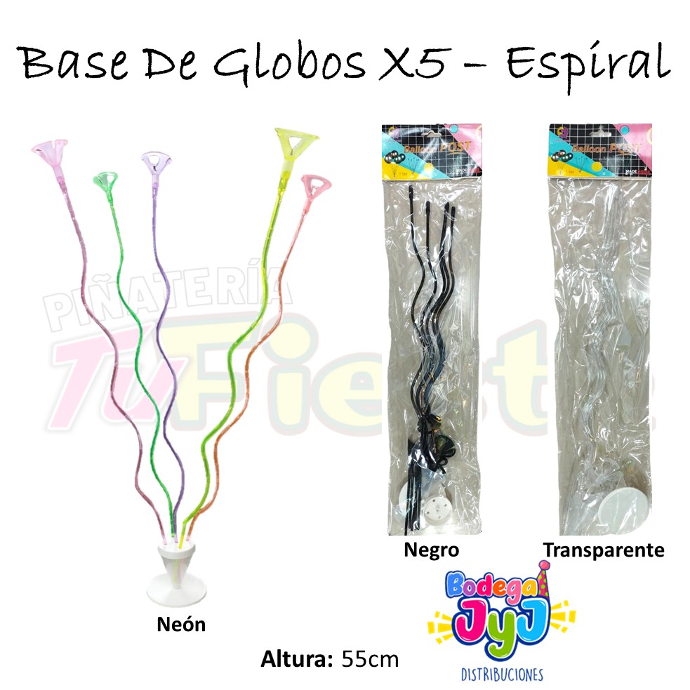 BASE PORTA GLOBOS X5 ESPIRAL