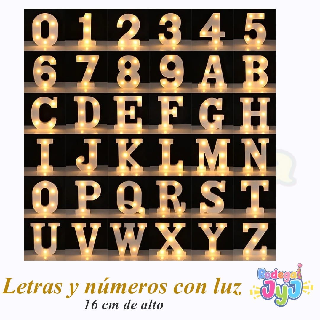 LETRAS O NUMEROS LED 16CM